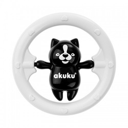 Akuku Grzechotka do wózka czarno-biała Misie (12/144) 004676