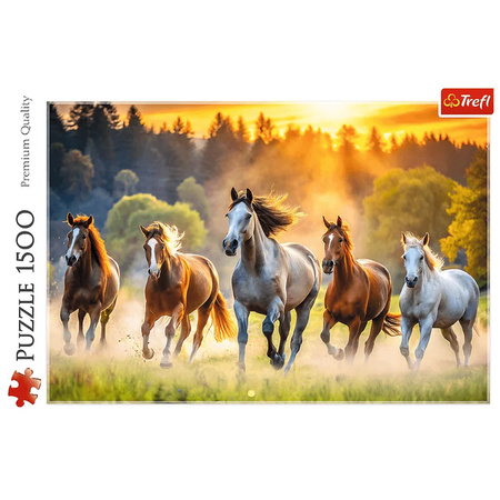 Puzzle Trefl 1500 Dzikie konie 262155