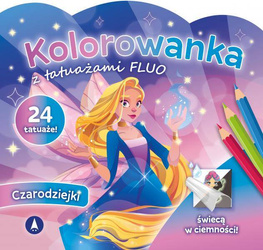 Kolorowanka Fluo Czarodziejki 078831