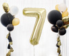 Balon foliowy B&C cyfra 7 szampańska 85 cm AA 189230