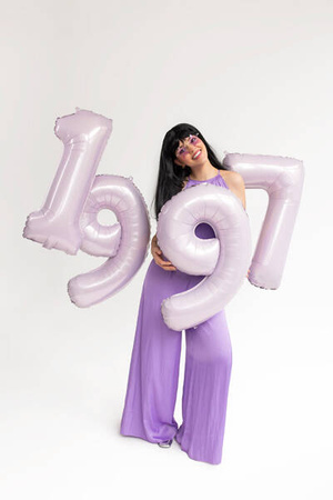 Balon foliowy cyfra 1 72cm fiolet 052536