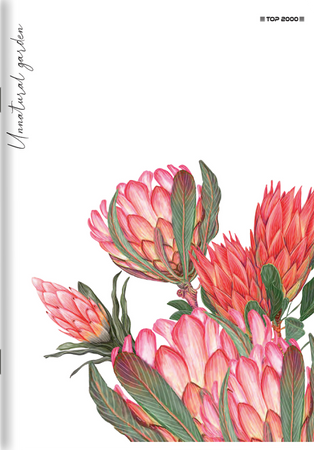 Zeszyt Top 2000 A5 80k linia z marginesem 70g Flowers 411901