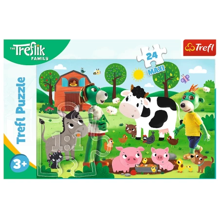Puzzle Trefl 24 maxi Trefliki na wsi 143614