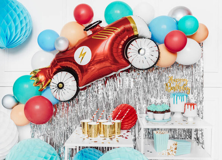 Kurtyna Party srebrna 90x250cm 453303