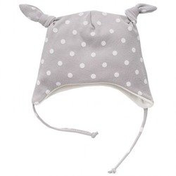 Czapka wiązana unicorn 68 szara  pinokio