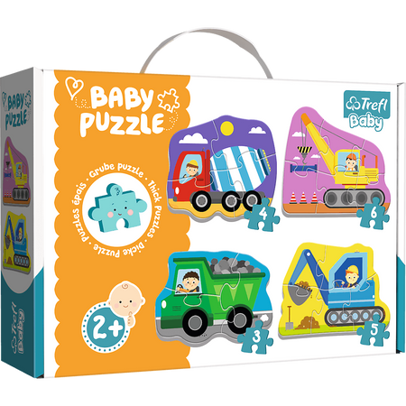 Puzzle Trefl Baby Classic Pojazdy na budowie Trefl Baby 360721