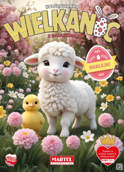 Kolorowanka Wielkanoc z barankiem z naklejkami 900355
