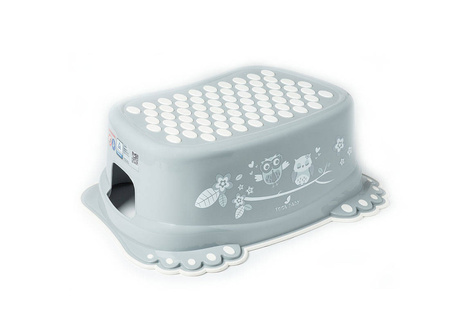 Podnóżek antypoślizgowy sowa szary 011466