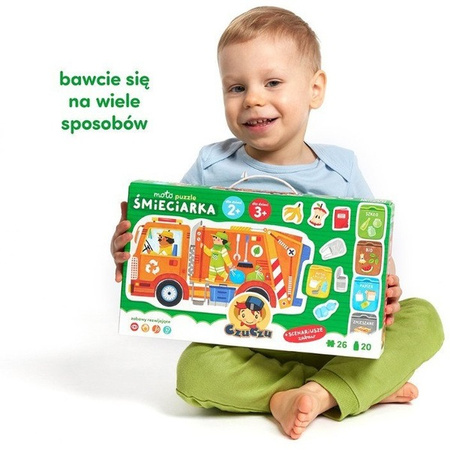 CzuCzu Moto puzzle Śmieciarka 494010