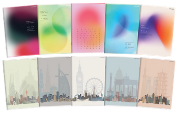 Zeszyt Top 2000 A5 96k krata z marginesem 70g City/gradient 412304