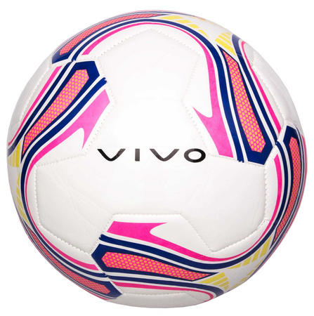 Vivo Piłka nożna Vivo Goal 5 biało/róż/żółta rjx 919124