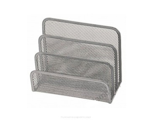 Półka na listy metalowa srebrna 230580