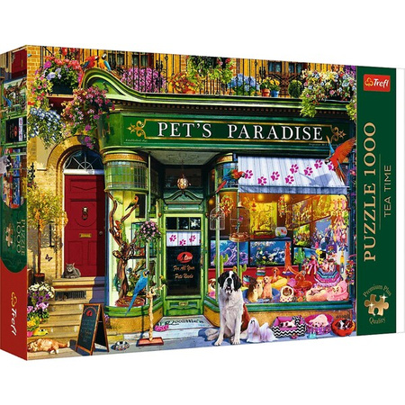 Puzzle Trefl 1000 Premium Plus Tea Time Raj dla Zwierząt 108415