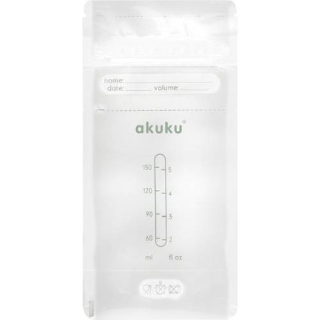 Akuku Sterylne woreczki do przechowywania pokarmu 150ml (48) 000111