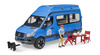 Bruder 02684 MB Sprinter Camper niebieski z figurką i akcesoriami 026844