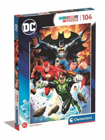 Clementoni Puzzle 104 Super Kolor Dc Comics 257232