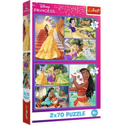 Puzzle Trefl 2x70 Bajkowe dni Disney 344400