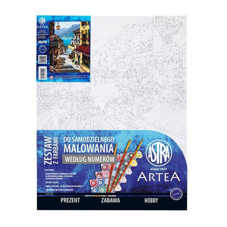 Zestaw z farbami malowanie wg. numerów podobr. 40x50cm Słoneczna riwiera 206479