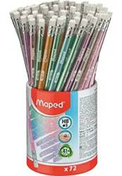 Maped Ołówek z gumką Glitter brokatowy HB 518044
