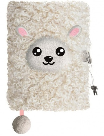 PAMIĘTNIK Z KŁÓDKĄ 3D WŁOCHACZ A5 96K MY LITTLE FRIEND SHEEP 669521