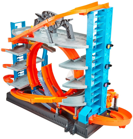 Hot wheels ftb69 city mega garaż rekina + 2 autka