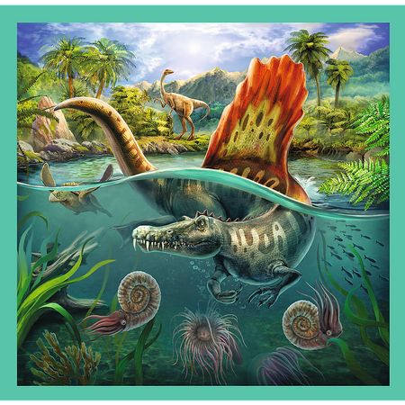 Puzzle trefl 3w1 20,36,50 dinozaury