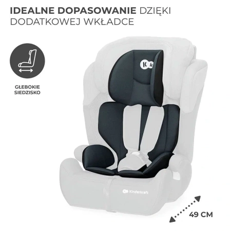 Kinderkraft Comfort Up 2 i-Size Black 76-150 cm fotelik samochodowy 923151