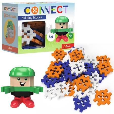 Trefl Klocki Connect Pocket 35 Boy Adi 619812