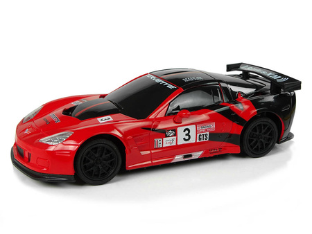 Auto sportowe R/C 1:24 Corvette C6.R czerwone 2.4G światła 756716