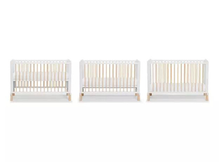 Kinderkraft łóżeczko drewniane nico white 914456