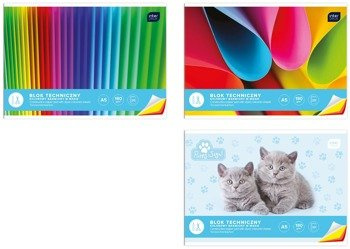 Blok techniczny in a4 20k kolor barwiony w masie 215949