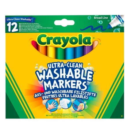 Crayola: grube zmywalne flamastry 12 szt