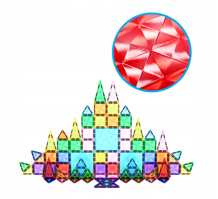 Picasso Tiles Klocki magnetyczne 100 elementów Diamond 022327