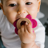 Babyono Gryzak drewniany silikonowy Hen 413227