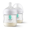 Philips AVENT Butelka Natural Response dla niemowląt z nakładką antykolkową AirFree 125 ml 0m+ 2 szt 990352