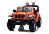 Auto na akumulator Jeep Rubicon 4x4 pomarańczowy 