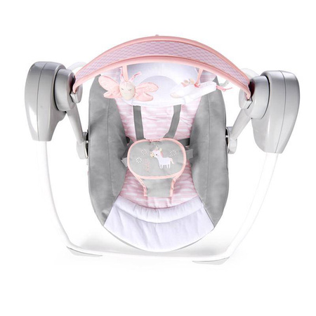 INGENUITY Huśtawka z dźwiękiem Comfort 2 Go™ Flora the Unicorn, 0m+ do 9kg 122024