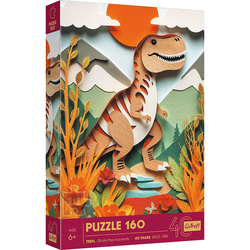 Puzzle Trefl 160 40-lecie Trefl Paper Art Dinozaur 400489