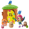 Enchantimals gtm49/gtm46 domek zwierzątek lalka peeki parrot 