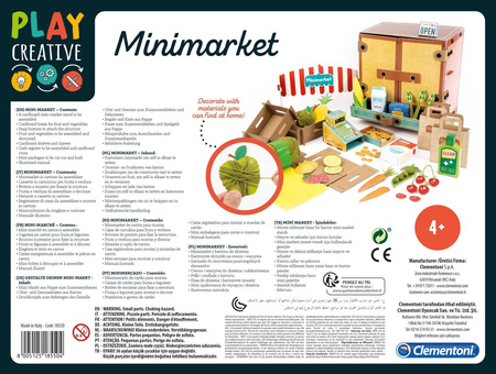 Clementoni playcreative 4+ minimarket 185504