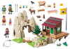 Playmobil 9126 skała do wspinaczki z chatą górską 