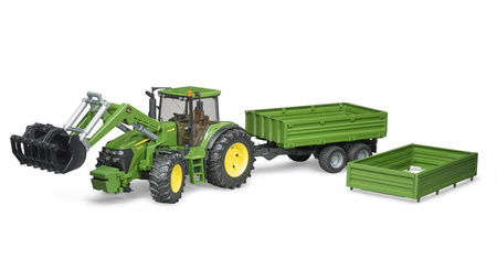 Bruder 03055 traktor john deere 7930 z ładowarką i przyczepą 2-osiową 203551