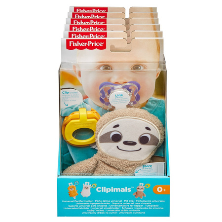 Fisher price clipimals schowek i zawieszka do smoczka gnp46