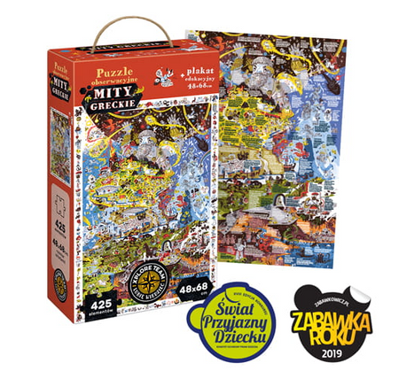 Czuczu: puzzle obserwacyjne - mity greckie 9+ 490364