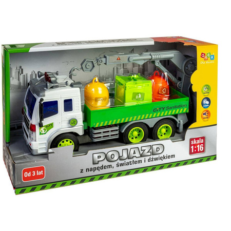 1:16 auto śmieciarka światło dźwięk 813109