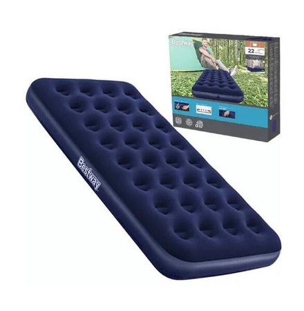 Bestway 67001 Materac flokowany Twin 188x99x22cm 916195/343883