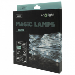 Magiczne lampki 500 led 6500K 50m DC5V 616145