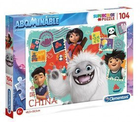 Clementoni puzzle 104 super kolor abominable