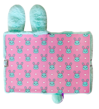 PAMIĘTNIK Z KŁÓDKĄ 3D WŁOCHACZ A5 96K MY LITTLE FRIEND RABBIT 686979