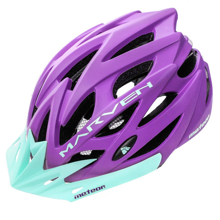 Kask rowerowy Meteor Marven L 58-61cm bakłażanowy